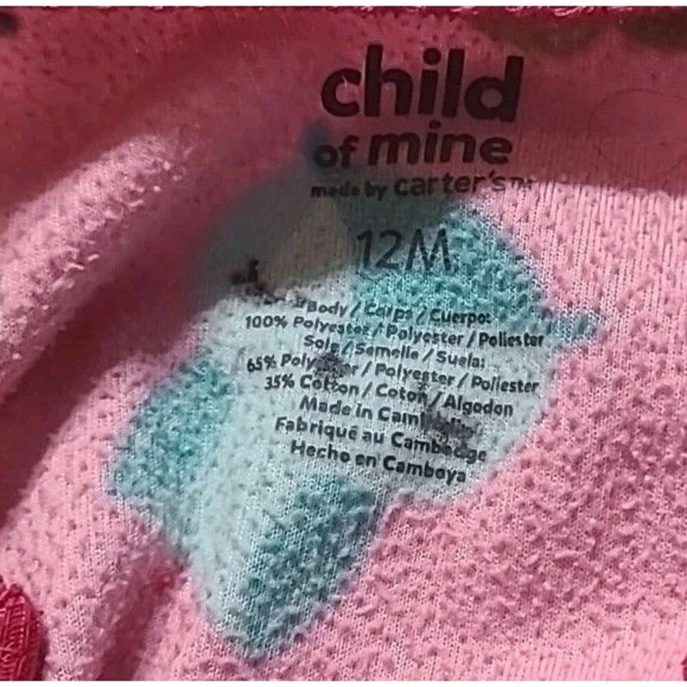 Baby Girl 12-18 Months Clothing Lot Of 4 -1 Red Dress 2 footy pj 1 Snap top